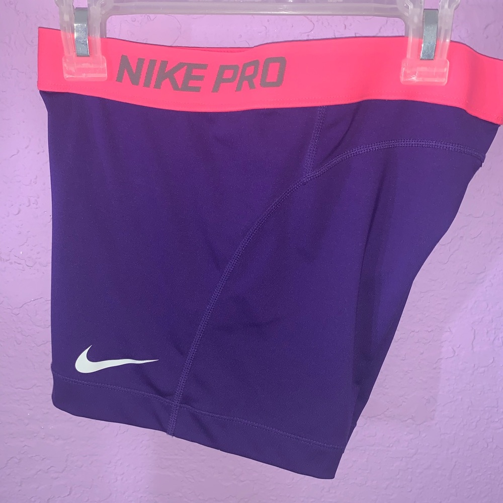 Nike Pro Pink& Purple Spandex Shorts